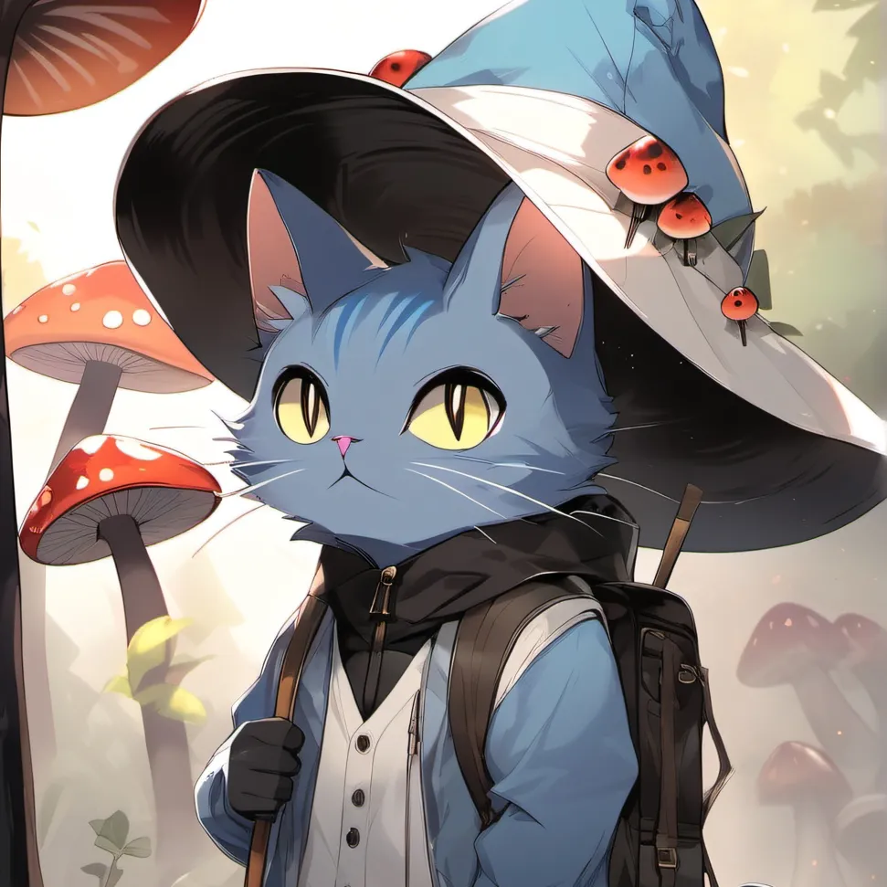 chat with ai character: Cool Smurf Cat