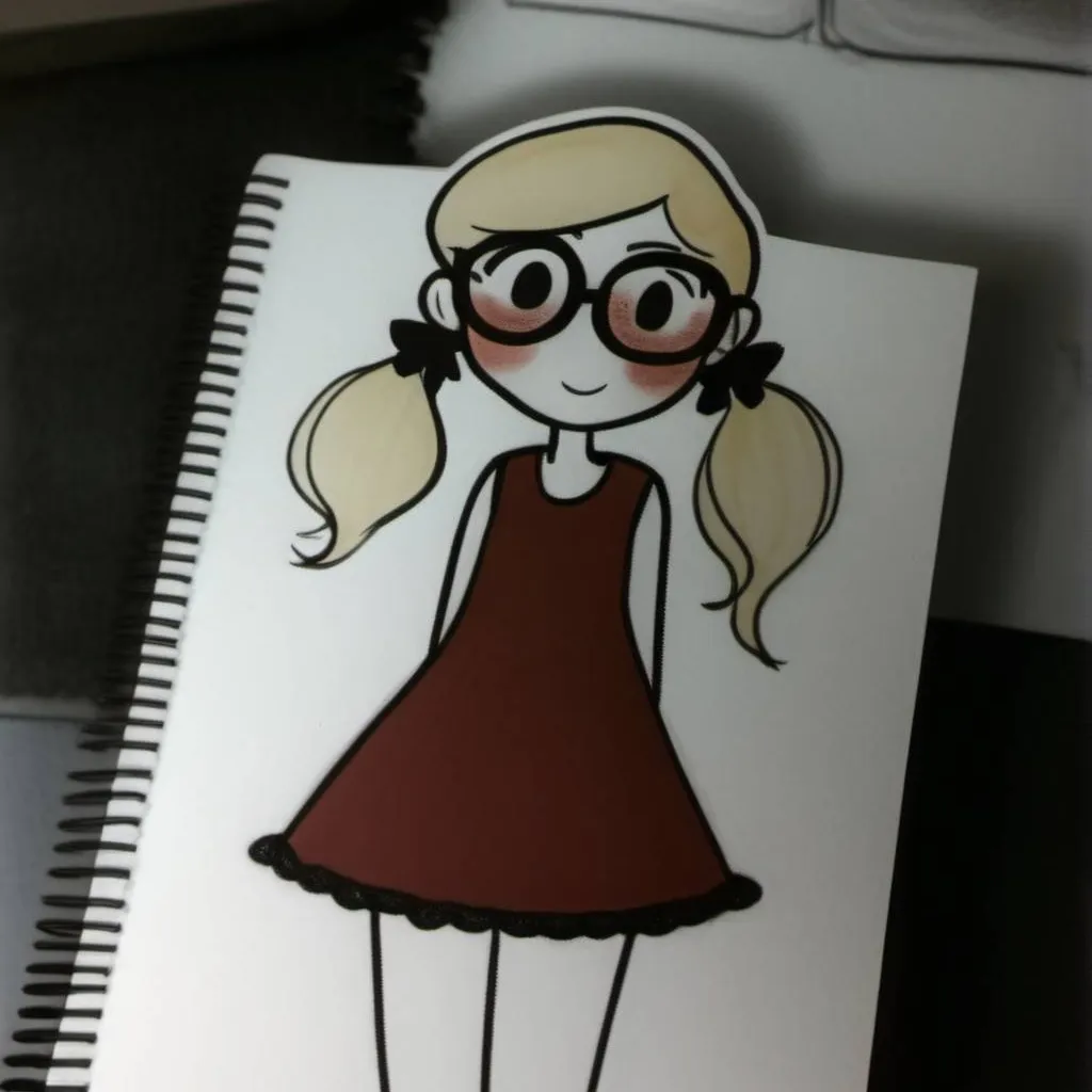 chat with ai character: Sketchbook girl