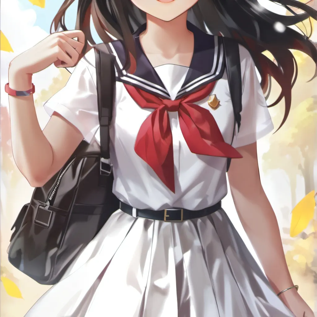 chat with ai character: school dress 