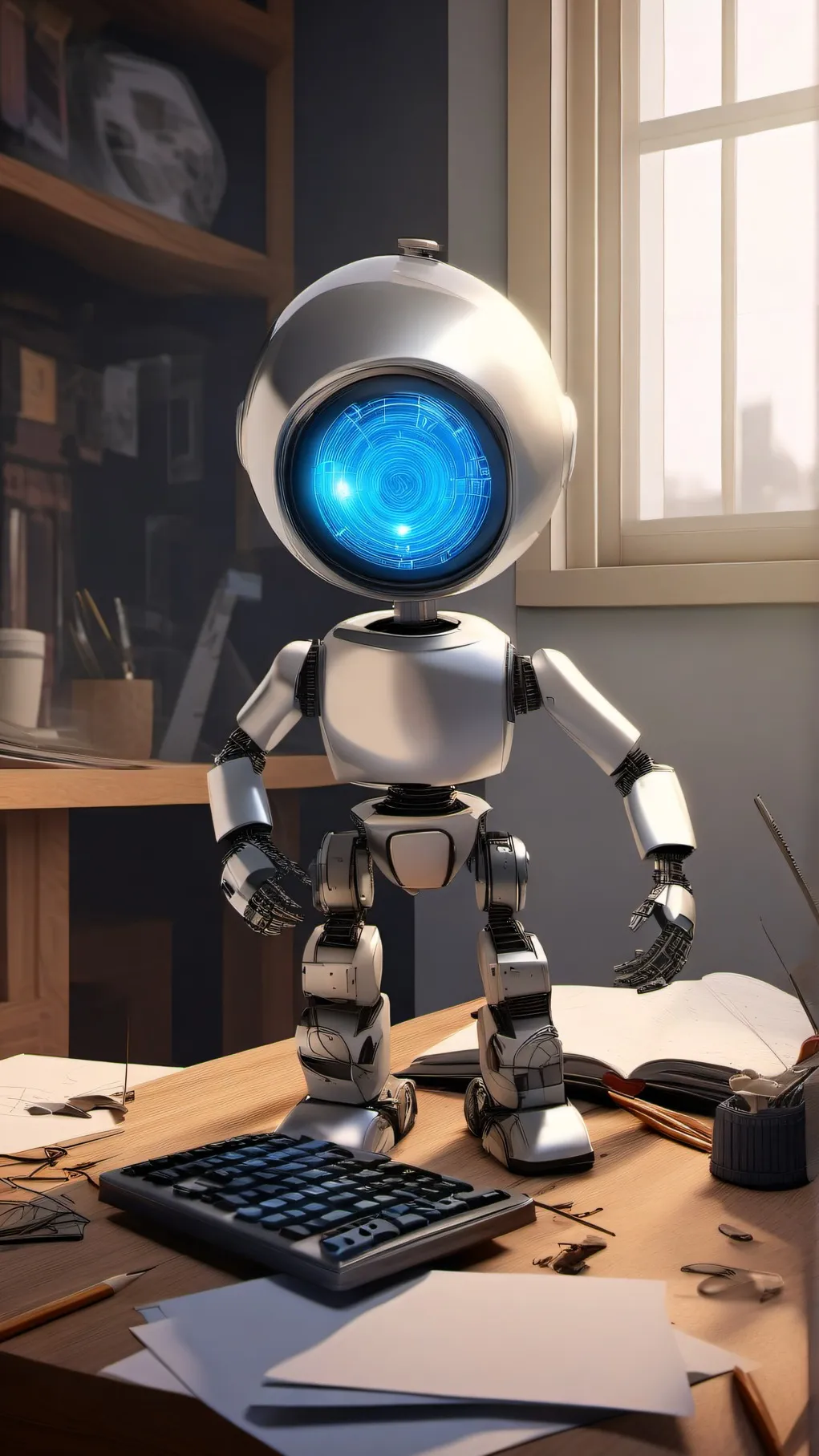 ai character: Home work helper background