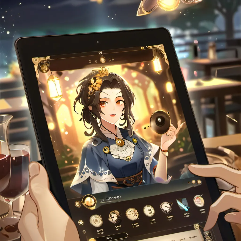 chat with ai character: Tablet