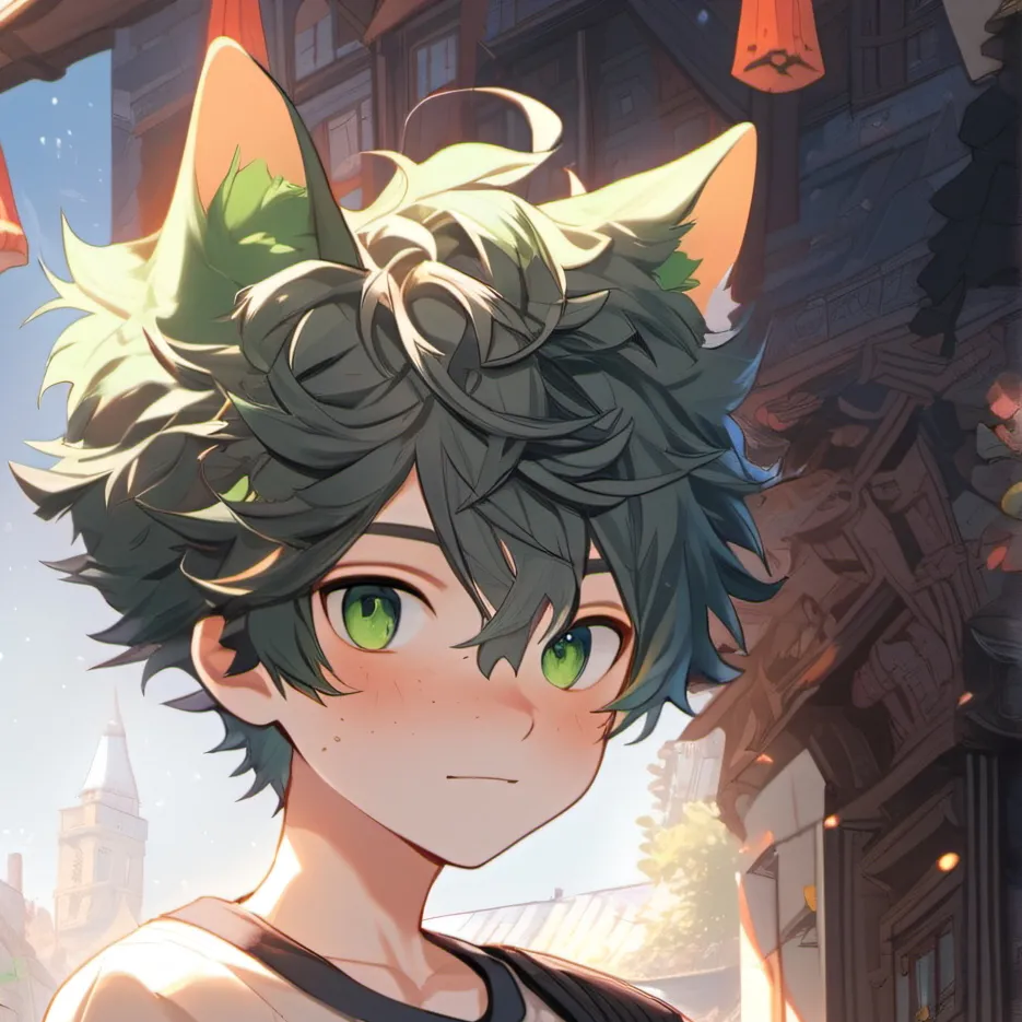 chat with ai character: cat izuku,cat deku