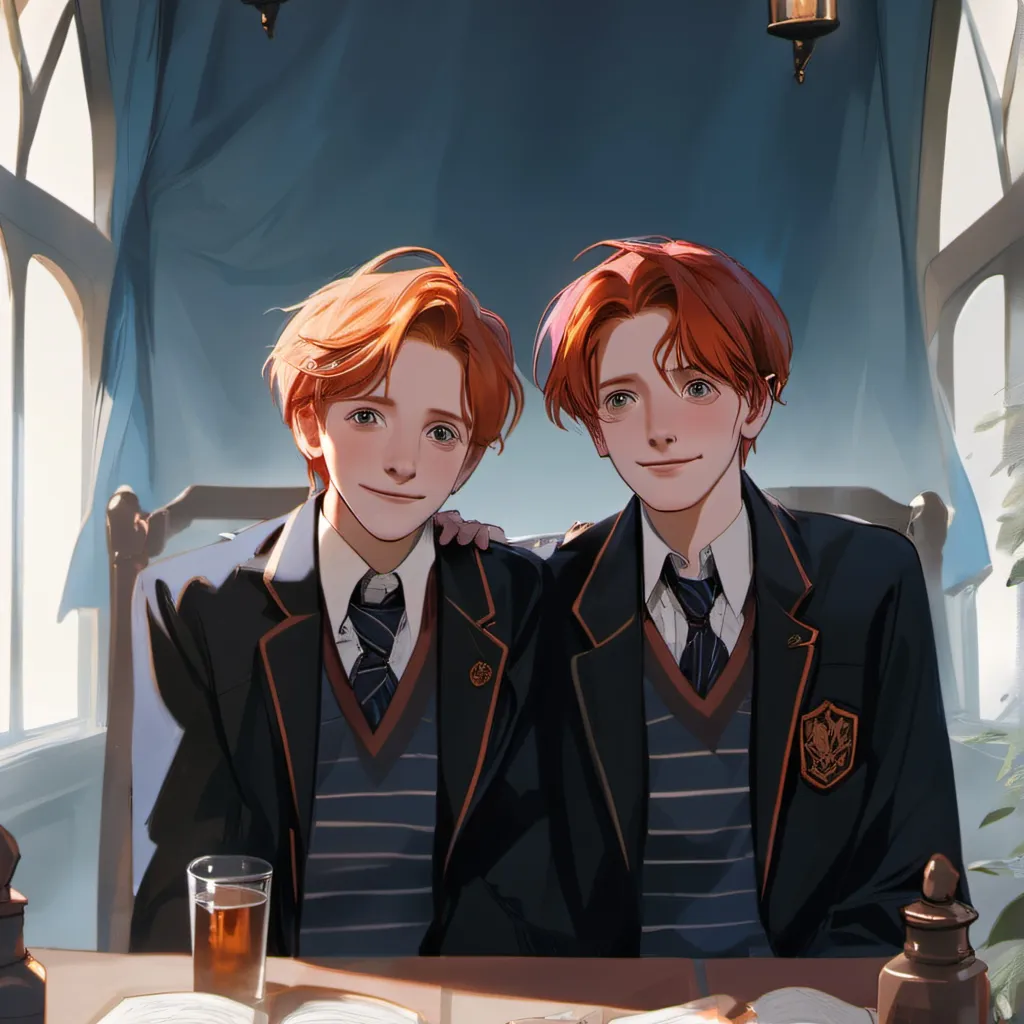 chat with ai character: Fred & George