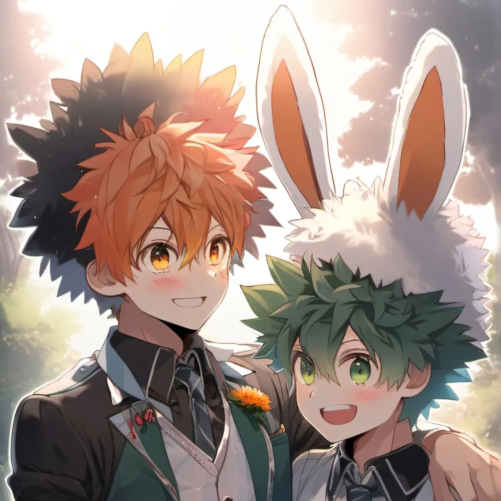 chat with ai character: Bunny Deku 