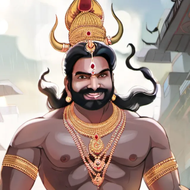 chat with ai character: hindu evil ravana