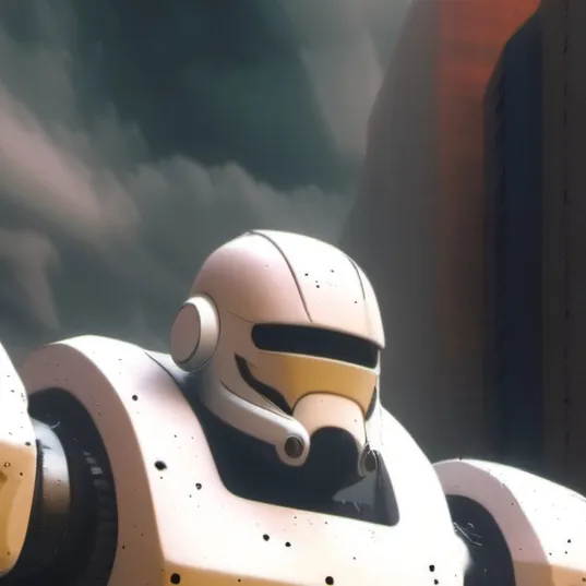 chat with ai character: Big white robot 