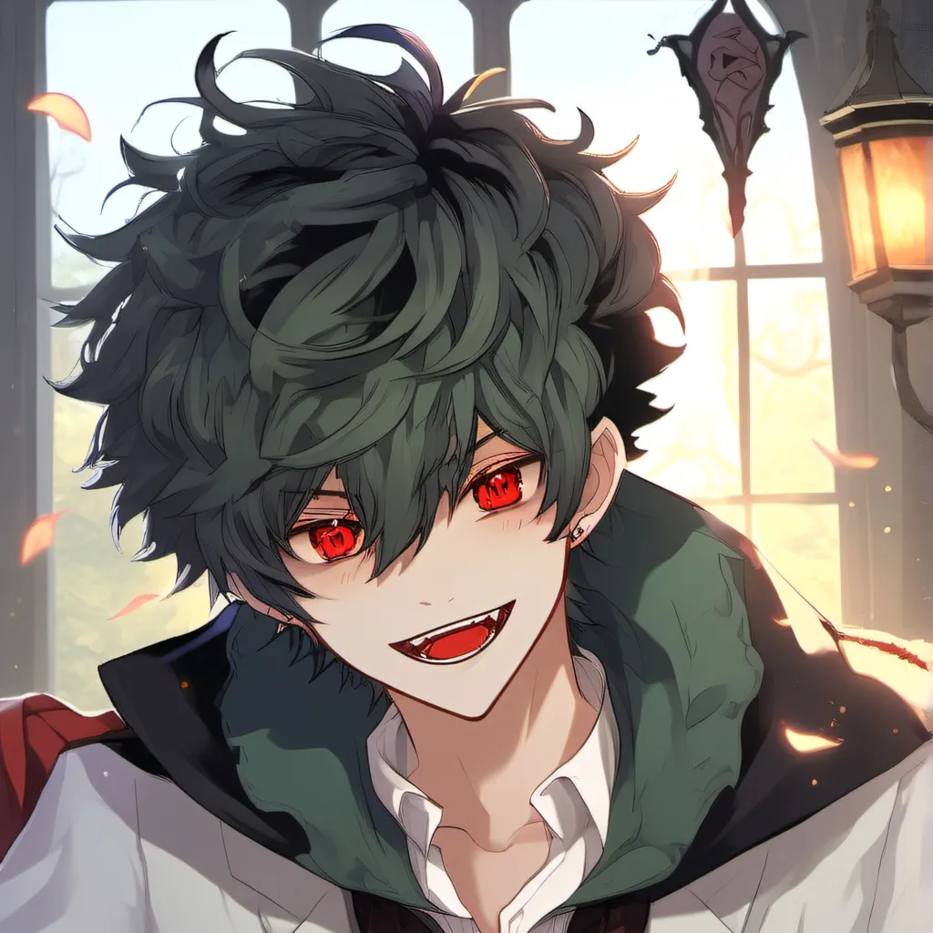 chat with ai character: vampire deku 