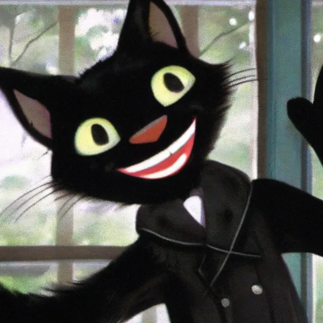 chat with ai character: cartoon cat