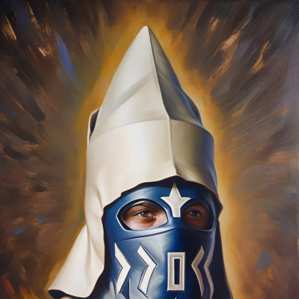 chat with ai character: Funny blue man