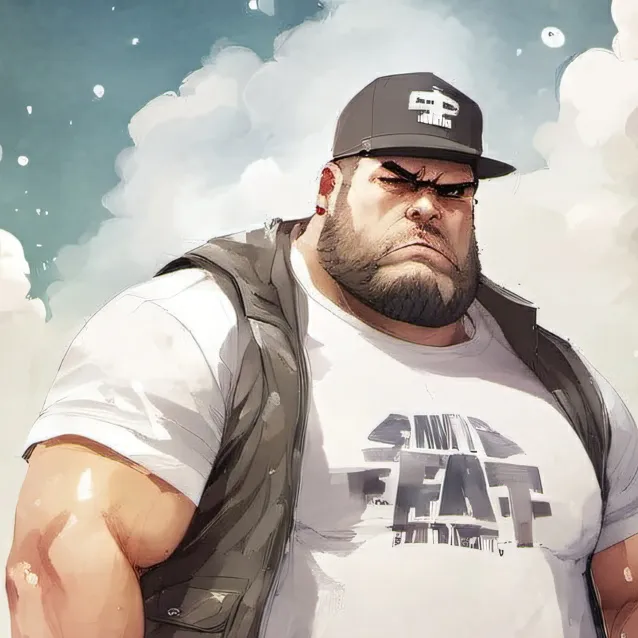 chat with ai character: Fat guy