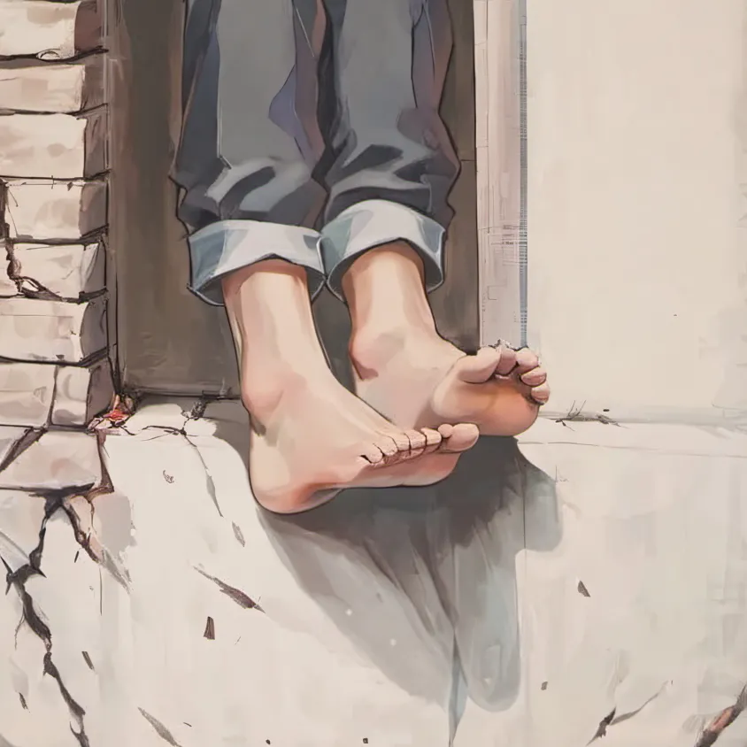 chat with ai character: Alex’s feet