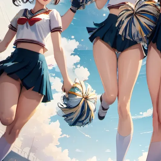 chat with ai character: The Cheerleaders