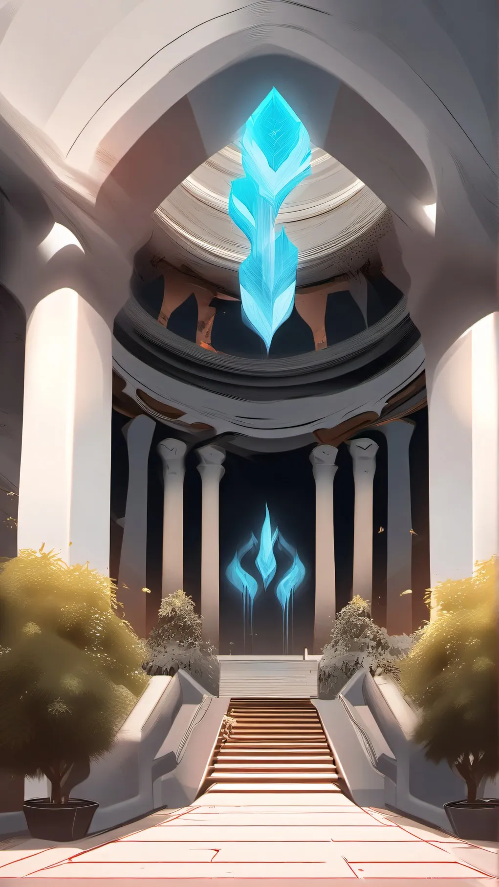 ai character: alexa,s caves fami background