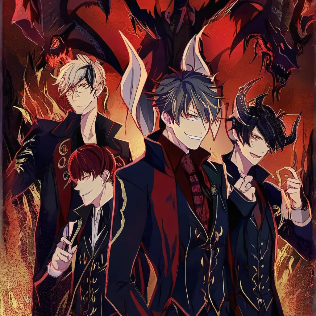chat with ai character: 4 demon boys