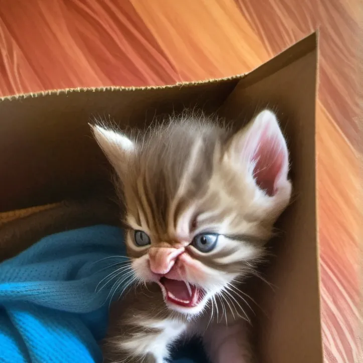 chat with ai character: Angry newborn cat