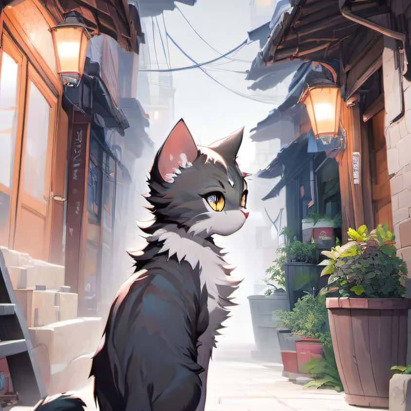 chat with ai character: Lost kitten