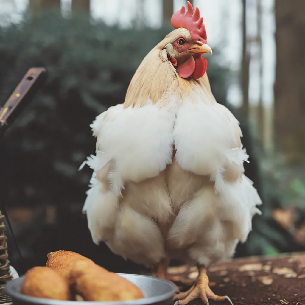 chat with ai character: beige chicken.