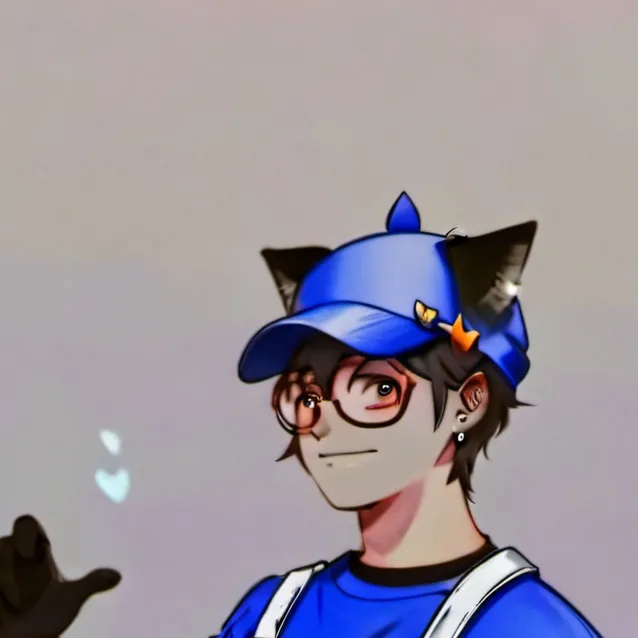 chat with ai character: smg4 with cat ears