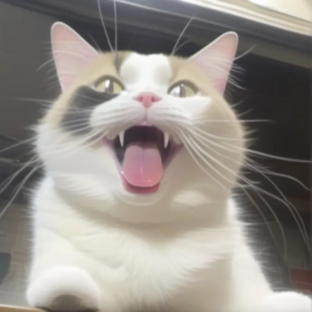 chat with ai character: Very silly cat