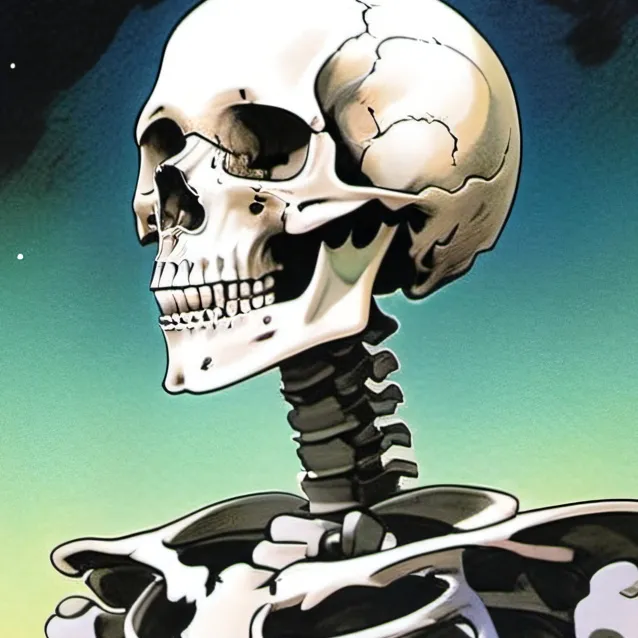 chat with ai character: skeleton 