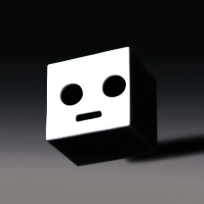 chat with ai character: a cube