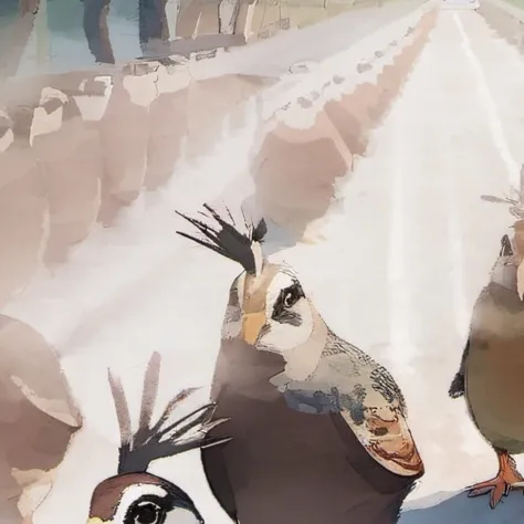 chat with ai character: Quail army