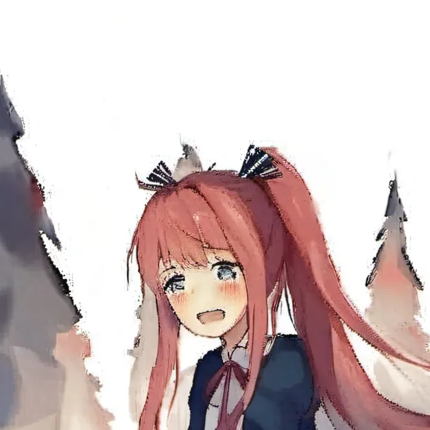 chat with ai character: Monika bad ending