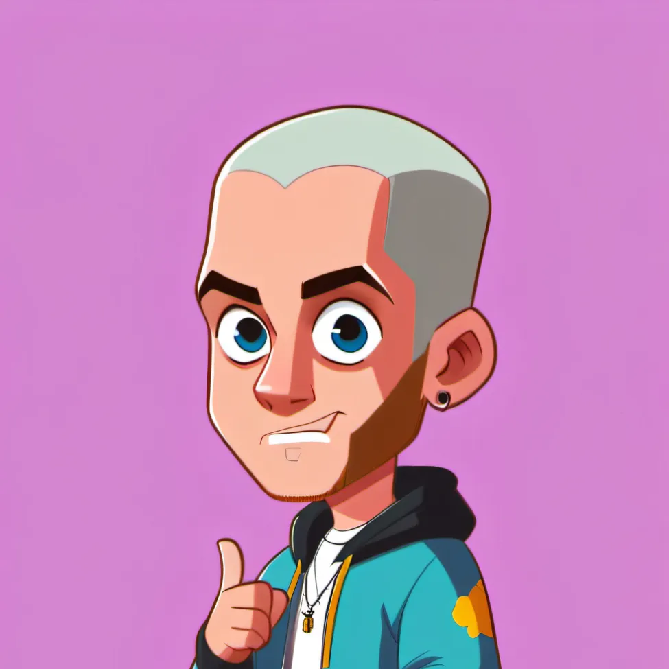 chat with ai character: Cartoon Eminem ll