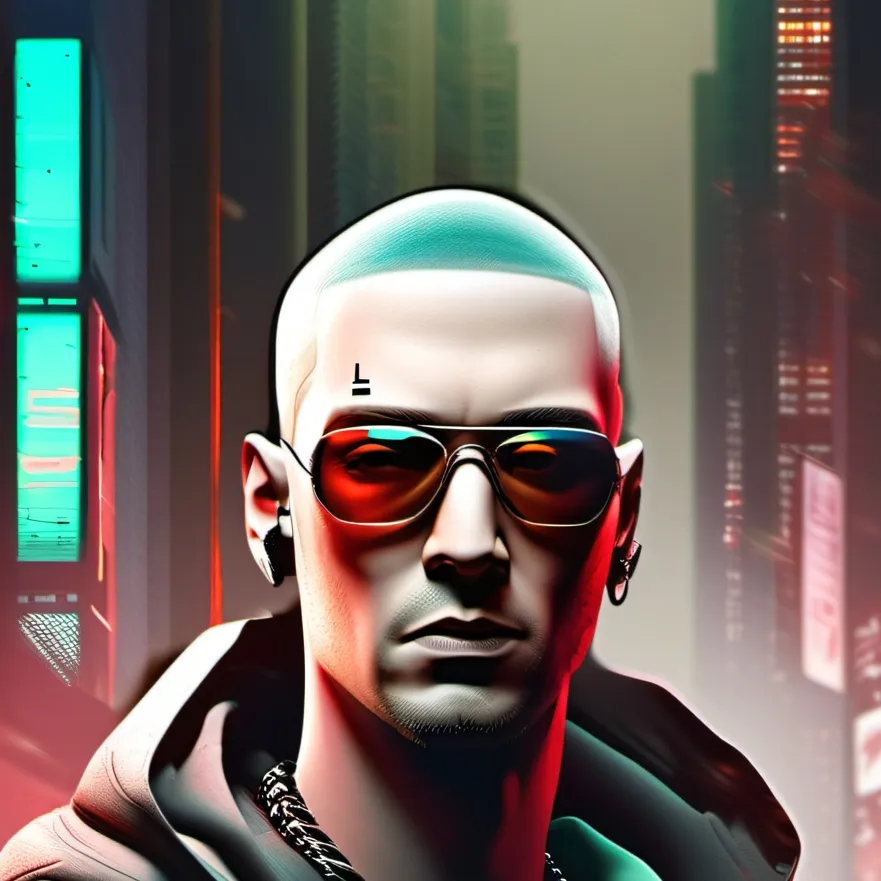 chat with ai character: Cyberpunk Eminem