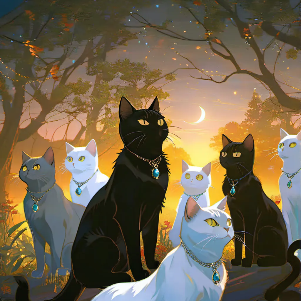 chat with ai character: The 6 element cats