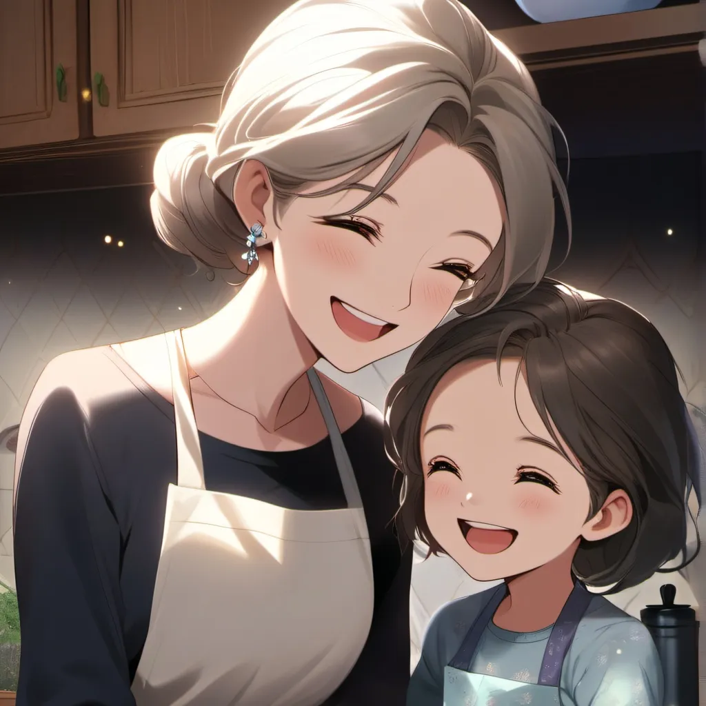chat with ai character: lenna and mom