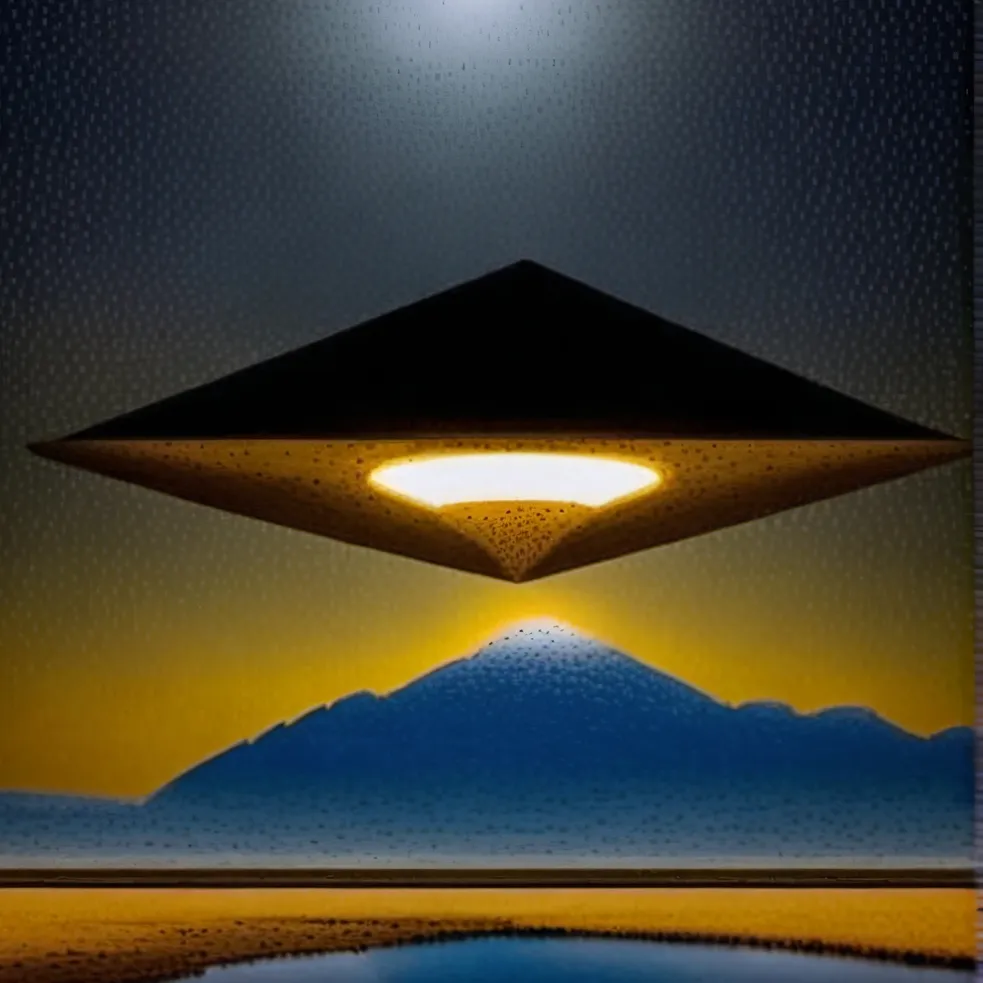 chat with ai character: Black triangle UFO