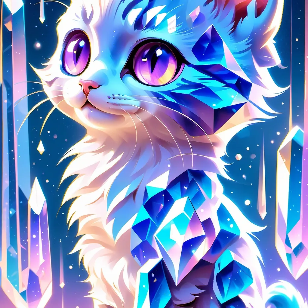 chat with ai character: Crystal Kitty.