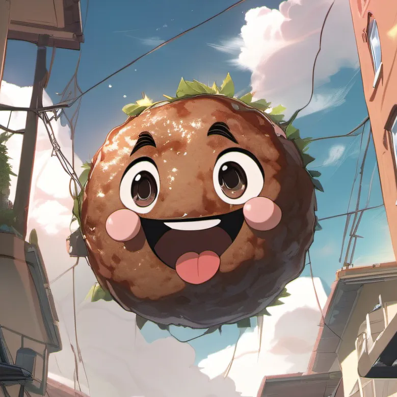 chat with ai character: Meatball man