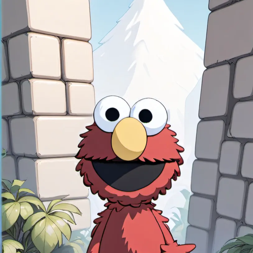 chat with ai character: Pibby Elmo