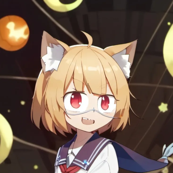 chat with ai character: neco arc bubbles