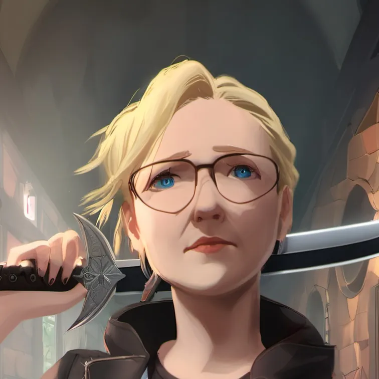 chat with ai character: GRANNY GOT A KNIFE