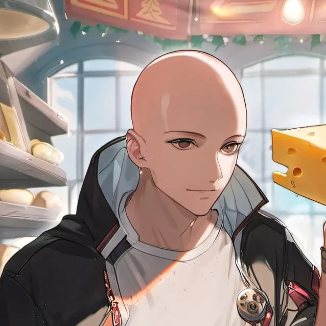 chat with ai character: a bald person 