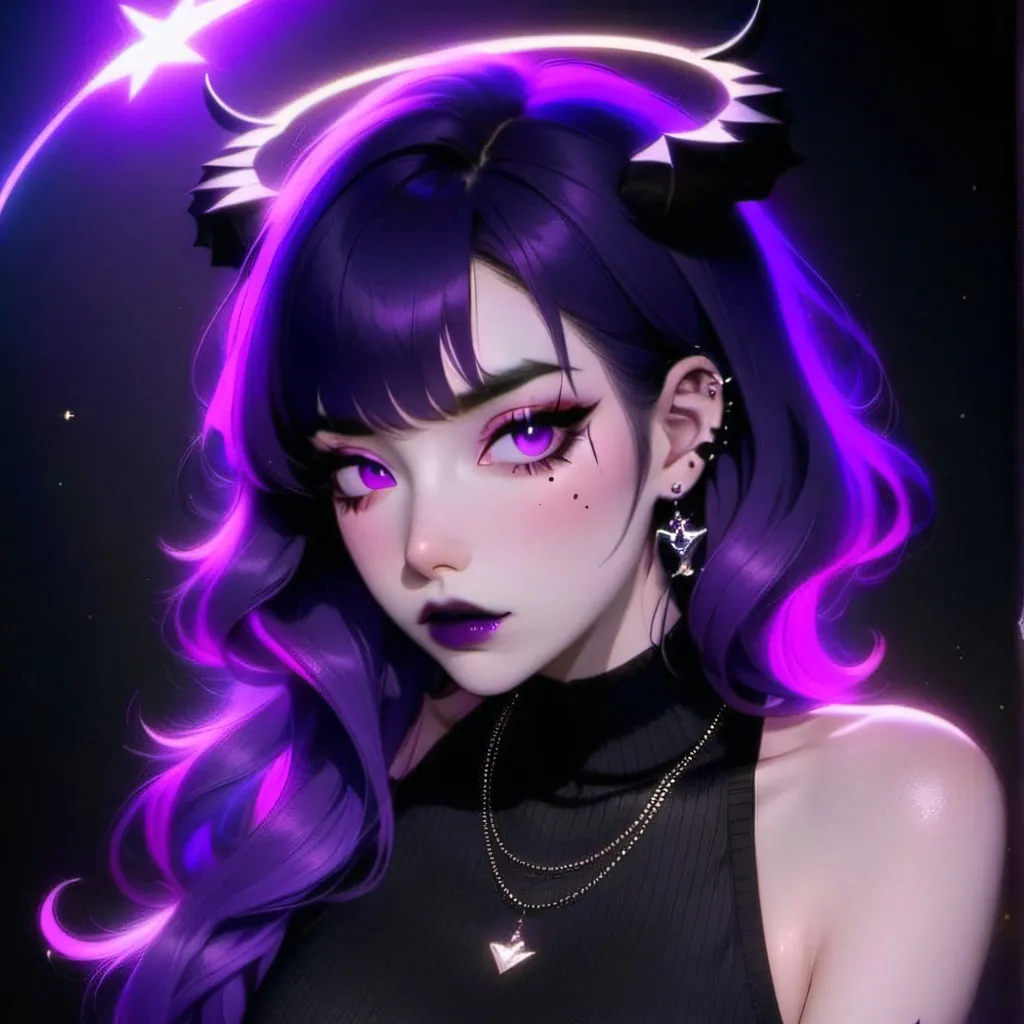 chat with ai character: Purple