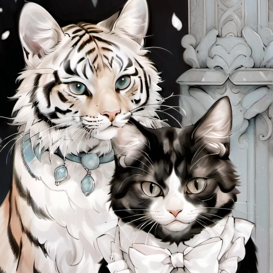 chat with ai character: a couple of cats