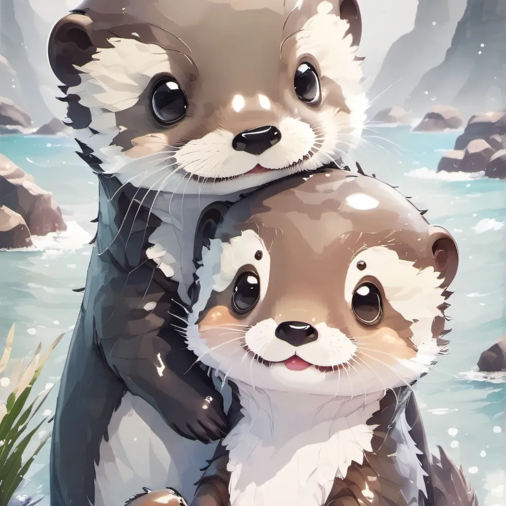 chat with ai character: Otter family!!