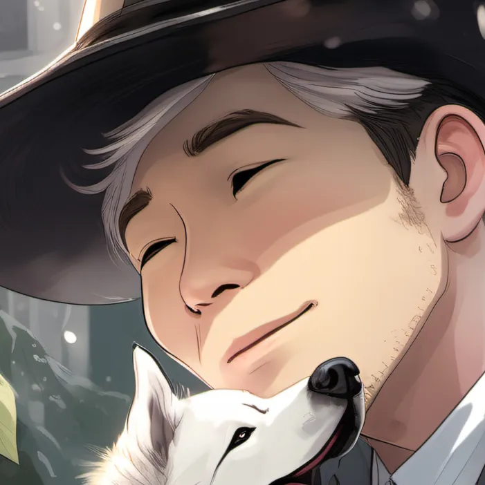 chat with ai character: Tired cat