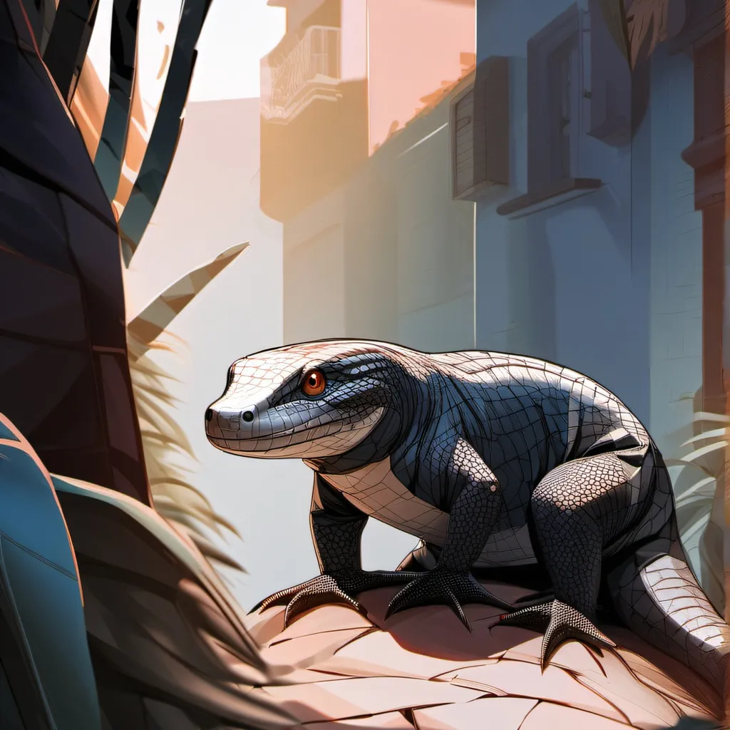 chat with ai character: monitor lizard 