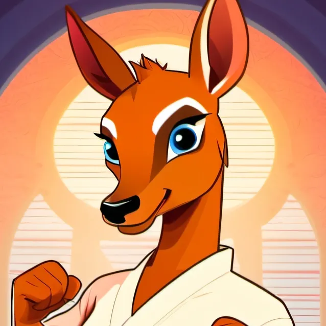 chat with ai character: The Karate Deer