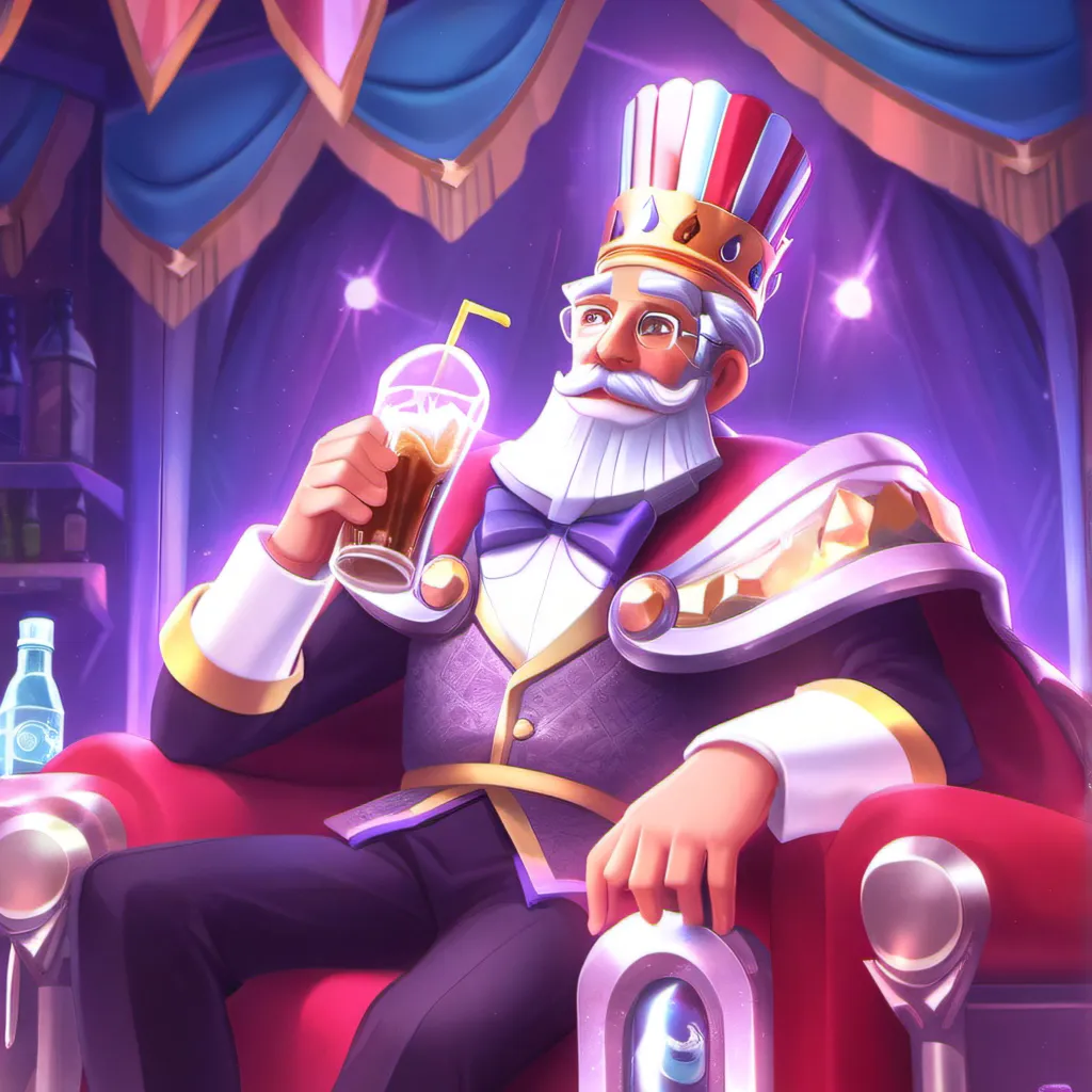 chat with ai character: THE KING OF SODA 