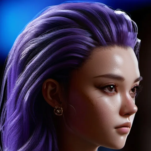 chat with ai character: Purple