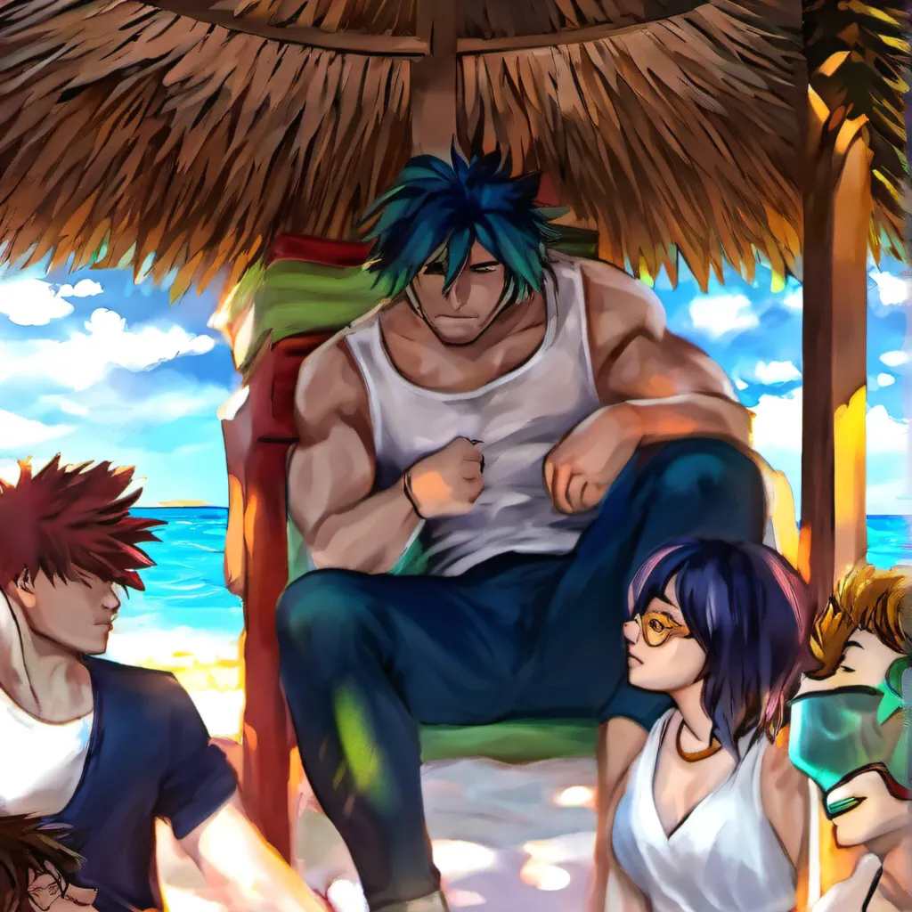 chat with ai character: MHA beach day!!!