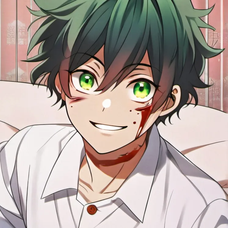 chat with ai character: Yandere Deku. 