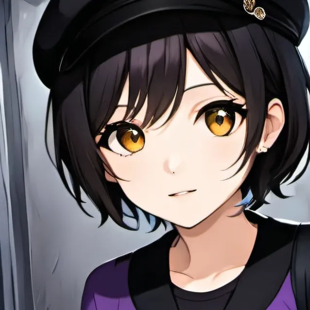 chat with ai character: Purple Girl