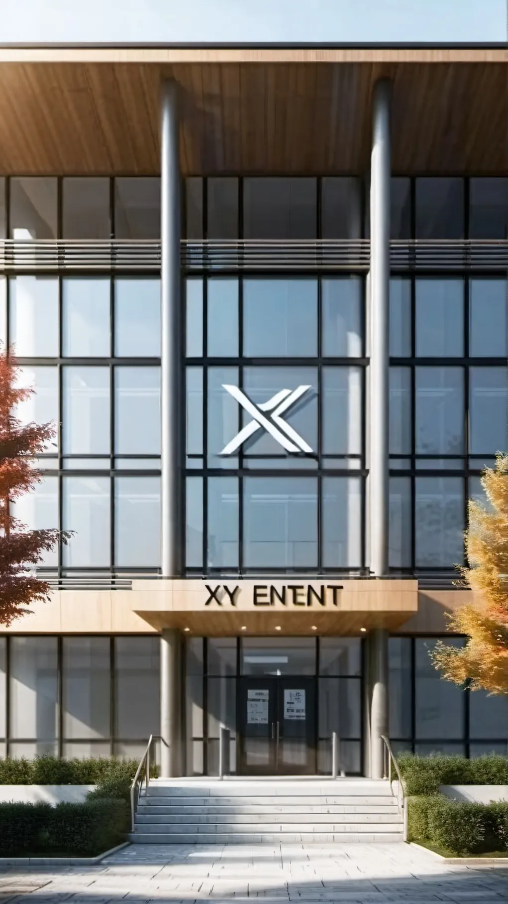 ai character: X.Y Entertainment. background